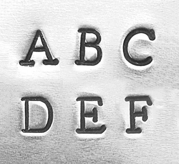 ImpressArt Metal Alphabet Letter Stamping Set,  3mm BASIC UPPERCASE NEWSPRINT Font tol0305
