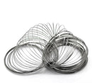 200 Gunmetal Steel Memory Wire Loops, 55mm, 22 gauge, small bracelet, about 2.25" diameter  wir0020