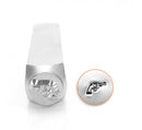 ImpressArt Metal Design Stamp,  6mm PISTOL GUN  Revolver Handgun, gun metal stamps, 2nd amendment stamps, tol0337