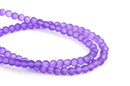 4mm Frosted GRAPE PURPLE Glass Beads, full strand, about 100 beads,  bgl1187