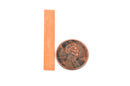 10 Copper Metal Stamping Blanks Charms 1/4" x 1-1/2" RECTANGLE STRIP TAGS 24 gauge  msb0256