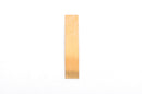 10 Brass Metal Stamping Blanks Charms 1/4" x 1-1/4" RECTANGLE STRIP TAGS 24 gauge  msb0259