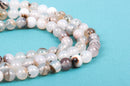 6mm Round WHITE CHOCOLATE AGATE Beads, non-faceted, full strand, about 63 beads, Natural Gemstones gag0237
