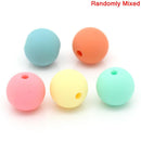 10mm Pastel Acrylic Round BUBBLEGUM Beads, MULTICOLORED, 25 beads,  bac0293a