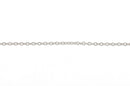 1 yard (3 feet) Dark Silver Cable Chain, Oval Links are 2.5x2mm unsoldered, bulk on spool, fch0248a