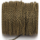 1 yard Antique Bronze Cable Chain, Oval Links are 2.5x2mm unsoldered, fch0250a