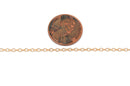 1 yard (3 feet) Gold Plated Cable Chain, Oval Links are 2.5x2mm unsoldered, fch0247a