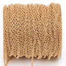 1 yard (3 feet) Gold Plated Cable Chain, Oval Links are 2.5x2mm unsoldered, fch0247a