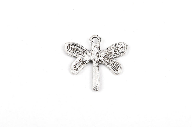 10 Silver DRAGONFLY Charm Pendants, chs1814