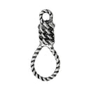 5 Silver Tone NOOSE ROPE Knot Charm Pendants   chs1791