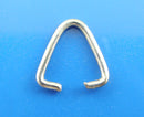 500 Silver Tone Triangle Bail Jump Rings Key Chains Findings 9x9mm, 18 gauge,  jum0146