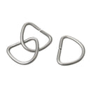 50 STAINLESS STEEL D Shape Jump Rings Key Chains Findings, silver d ring, 18 gauge, 9mm x 8mm, jum0148