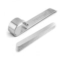 KIT Cuff Bracelet Bending Bar Mandrel for making cuff bracelets from blanks up to 1" wide, includes 7 aluminum blanks strips, tol0342