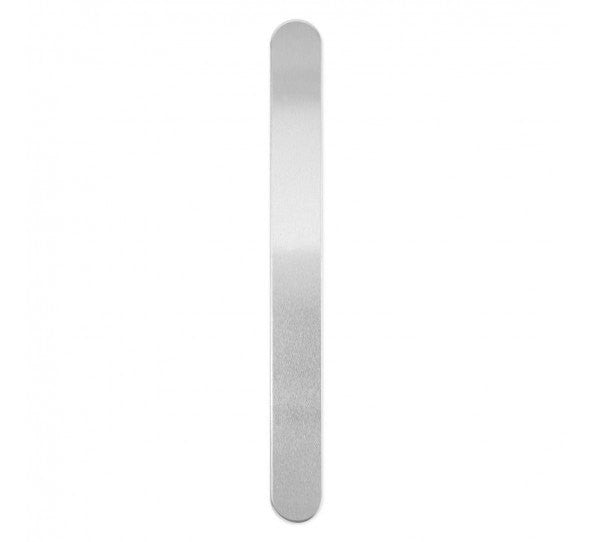 7 Aluminum Cuff Bracelet Stamping Blanks, rounded ends, 5/8" (16mm) wide, 6" long, thick 14 gauge msb0261b