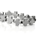 6mm Titanium Coated SILVER CROSS Hematite Gemstone Beads, full strand, about 64 beads  ghe0086