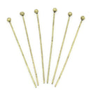 1000 Antique Bronze THIN Ball Head Pins, 1-1/8" long (28mm)  24ga  24 gauge for wire wrapping pin0079