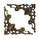 10 Bronze Tone Flat Vintage Style Filigree Embellishment Findings fil0056a