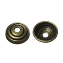 25 Antique Bronze SWIRLED BEAD CAPS  10mm  fin0435