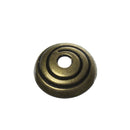 25 Antique Bronze SWIRLED BEAD CAPS  10mm  fin0435
