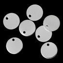 50 Bright Silver Plated Circle Disc Metal Stamping Blanks, 24 gauge, 1/4" diameter (7mm)  msb0264