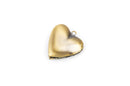 4 Bronze Picture Photo Locket Frame Pendants, Perfume Diffuser, HEART SHAPE with Filigree chb0360