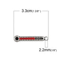 5 THERMOMETER Charm Pendants, antique silver tone metal, nurse nursing, chs1851