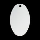 10 Bright Silver Plated OVAL Metal Stamping Blanks, 24 gauge, 7/8" x 1/2" (23x14mm)  msb0271