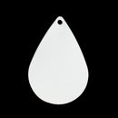 10 Bright Silver Plated TEARDROP Metal Stamping Blanks, 24 gauge, 1-1/8" x 3/4" (28mm x 19mm)  msb0272