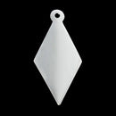 30 Bright Silver Plated DIAMOND Metal Stamping Blanks, 22 gauge, 7/8" x 3/8" (21x10mm)  msb0274b
