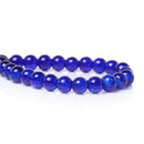 6mm COBALT BLUE Crackle Glass Round Beads, double strand . about 140 beads  bgl1231