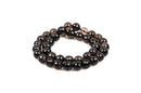 10mm SMOKY QUARTZ Round Beads, faceted, gray, full strand, about 39 beads, gqz0064