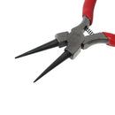 Round Nose Pliers Tool for Jewelry Making and Crafts, long jaw, rubber grip, spring action, tol0376