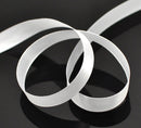 1/2" inches wide BRIDAL WHITE Satin Ribbon for Weddings Scrapbooking, Jewelry Making, Sewing,  Gift Wrap 25 yards rib0089