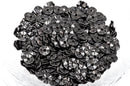 50 Small Gunmetal Wavy Metal Spacer Beads, 7mm, bme0356