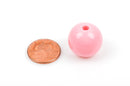 20mm CANDY PINK Acrylic Bubblegum Beads, package of 20,  bac0314