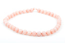 10mm Round Faceted PALE PEACH JADE Gemstone Beads, full strand gjd0112