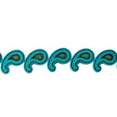 28x17mm Turquoise PAISLEY Howlite Stone Beads, full strand, how0381