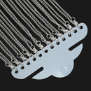 One Dozen (12) Silver Plated Lobster Clasp Flat Curb Link Chain Necklaces 2.5x2mm, 18"  fch0272