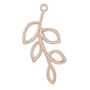 10 LEAF VINE Charm Pendants, gold plated metal, 40x19mm, 1-5/8" long chg0289