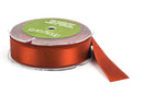1" inch wide RUST RED BROWN Double Faced Satin Ribbon with Grosgrain Edge 2 yards (6 feet)  rib0101