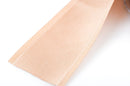 1-1/2" inch wide LIGHT CARAMEL TAN Double Faced Satin Ribbon with Grosgrain Edge 2 yards (6 feet)  rib0112