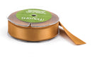 1" inch wide MOCHA Double Faced Satin Ribbon with Grosgrain Edge 2 yards (6 feet)  rib0095