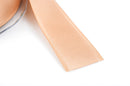 1" inch wide LIGHT CARAMEL TAN Double Faced Satin Ribbon with Grosgrain Edge 2 yards (6 feet)  rib0094