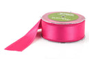 1-1/2" inch wide HOT PINK Double Faced Satin Ribbon with Grosgrain Edge 2 yards (6 feet)  rib0115