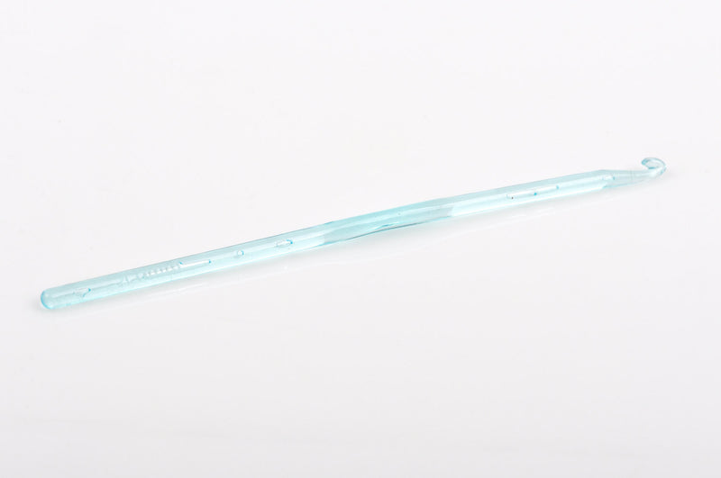 Light Blue Bubble ACRYLIC Crochet Hook, US size 6, UK size 8, 4mm diameter, tol0315