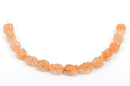 5 Peach DRUZY ROCK CRYSTAL Quartz Oval Beads, flat back cabochons, 14x10mm gdz0098