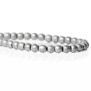 4mm Round Titanium Matte SILVER HEMATITE Gemstone Beads, full strand  ghe0094