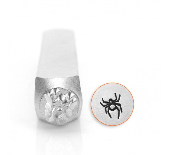 ImpressArt Metal Design Stamp,  6mm SPIDER, Halloween theme, gothic tol0414
