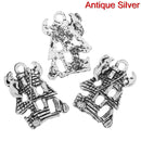 10 HAUNTED HOUSE Charms Pendants, Halloween Charms, Silver Tone Metal   chs2028