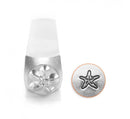 ImpressArt Metal Design Stamp,  6mm STARFISH, beach theme, travel theme, tol0417